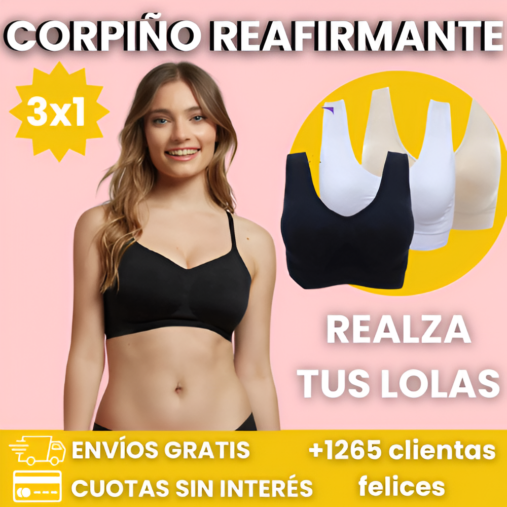 3x1 Corpiño Reafirmante - 50%OFF soll por HOY!