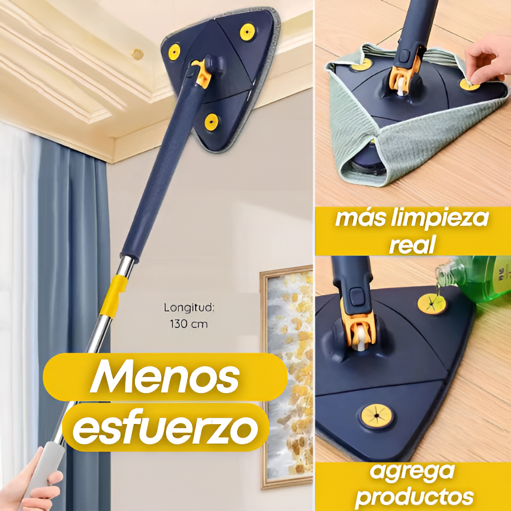 ¡OFERTA 50%OFF Mopa triangular giratoria 360°! - SOLO POR HOY
