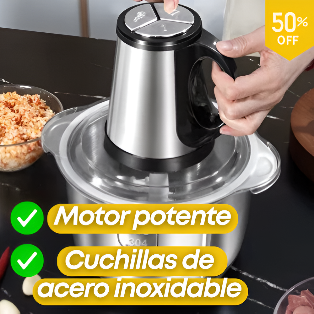 ¡IMPERDIBLE Picadora eléctrica para Carne y Verduras! 5OFF solo por HOY