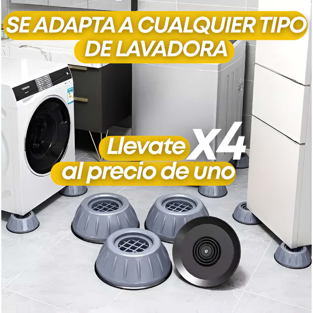 ¡OFERTON Almohadillas Antivibración para Lavadora Set x4! - 50%OFF solo por HOY