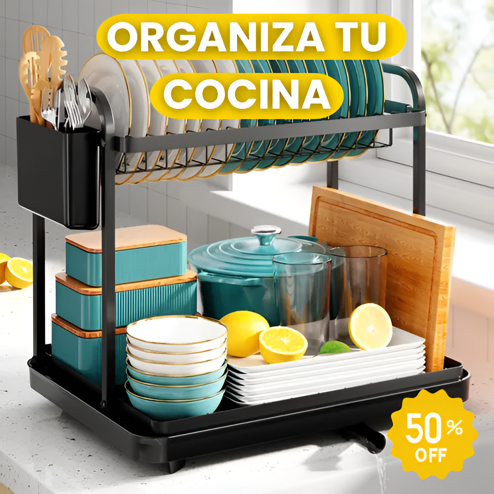 Escurridor de platos de 3 niveles - 50 OFF solo por HOY