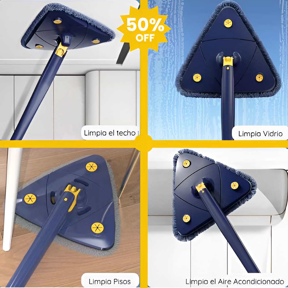 ¡OFERTA 50%OFF Mopa triangular giratoria 360°! - SOLO POR HOY