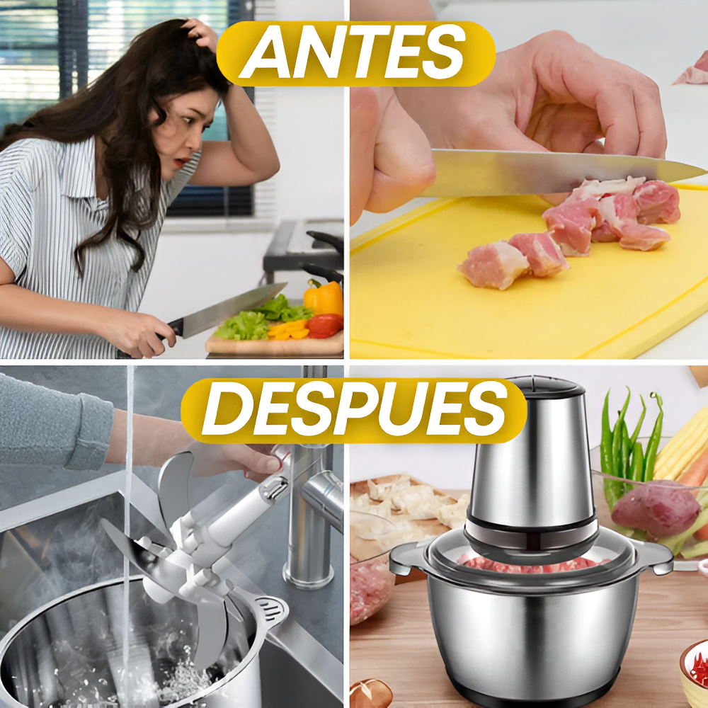 ¡IMPERDIBLE Picadora eléctrica para Carne y Verduras! 5OFF solo por HOY