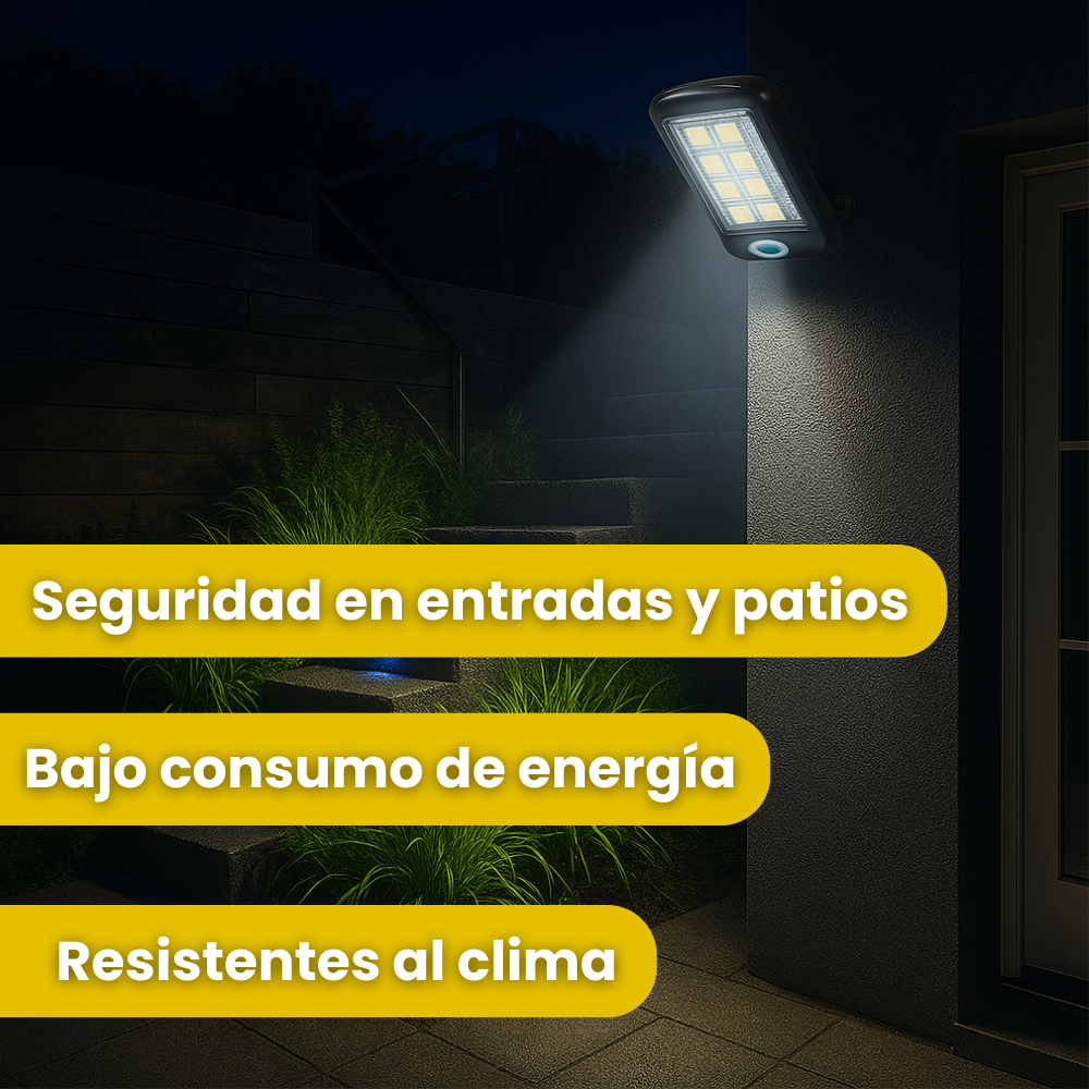 OFERTA 3X1 REFLECTOR SOLAR LED 1000W PARA EXTERIORES | SIN CABLES
