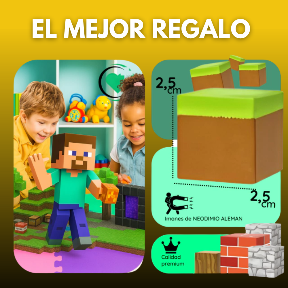 Super Oferta! BLOQUES MAGNETICOS DE MINECRAFT EN 50% OFF + ENVIO GRATIS!