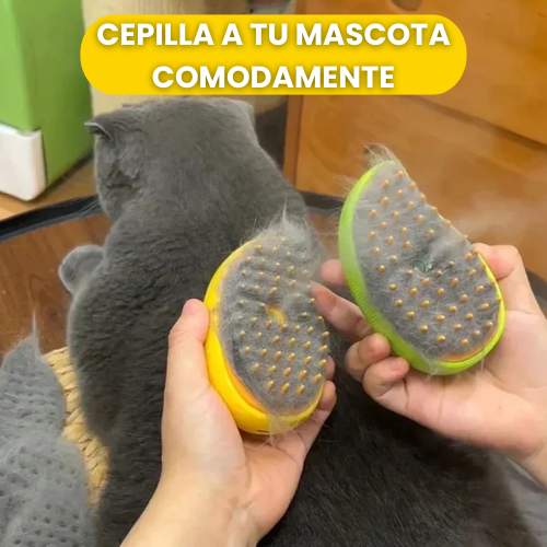 CAMA PREMIUM PARA MASCOTAS + CEPILLO A VAPOR