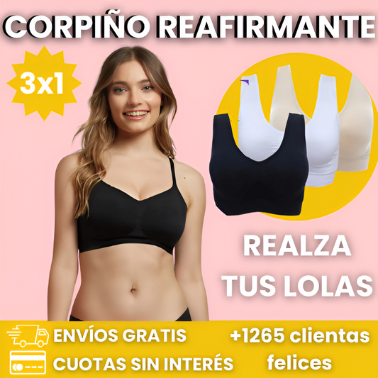 3x1 Corpiño Reafirmante - 50%OFF soll por HOY!