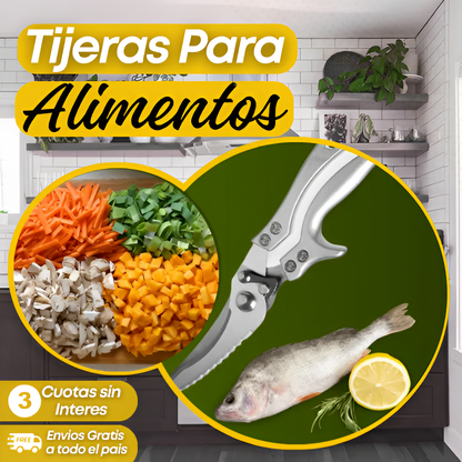 Oferton Tijeras de cocina de acero inoxidable!