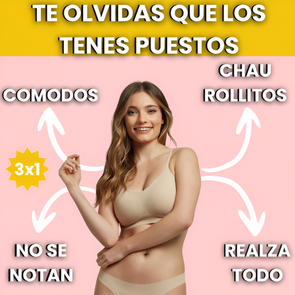 3x1 Corpiño Reafirmante - 50%OFF soll por HOY!