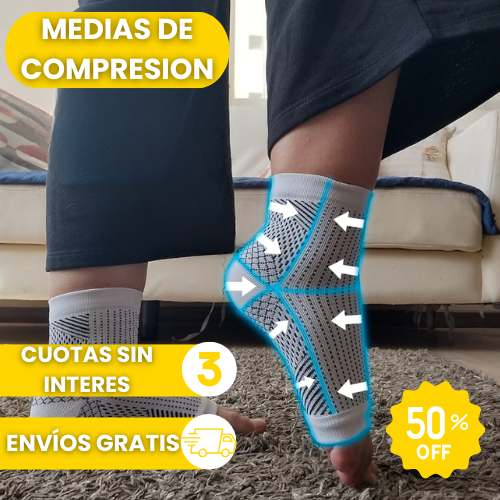 Medias De Compresión - Obtén Alivio Instantáneo De Pies Hinchados Y Adoloridos