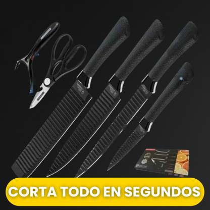 ChefPro - Set De 6 Cuchillos Corta Como Un Chef.