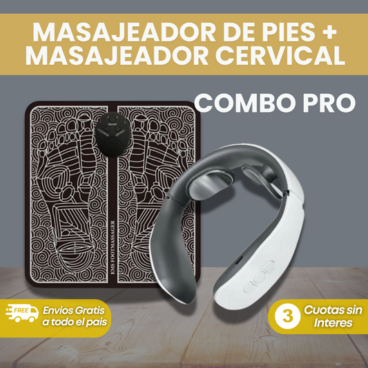 ¡COMBO PRO! Masajeador electrico para pies + masajeador cervical