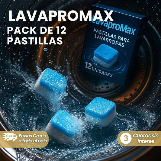 Pack x12 Pastillas limpieza profunda para lavadora